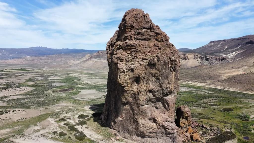Piedra Parada y el Cañadón de la Buitrera en Esquel